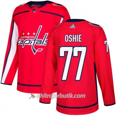 Män Ishockey Washington Capitals Tröja T.J. Oshie 77 Adidas 2017-2018 Röd Authentic